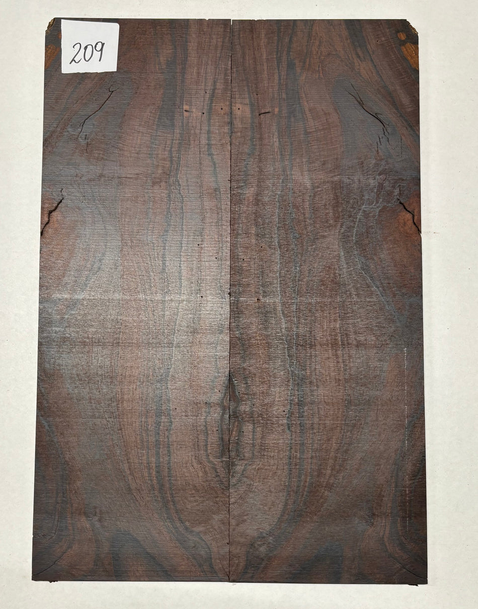 Rare Wild Grain Brazilian Rosewood Guitar Drop Top - 21" x 7-1/8" x 1/4" #209