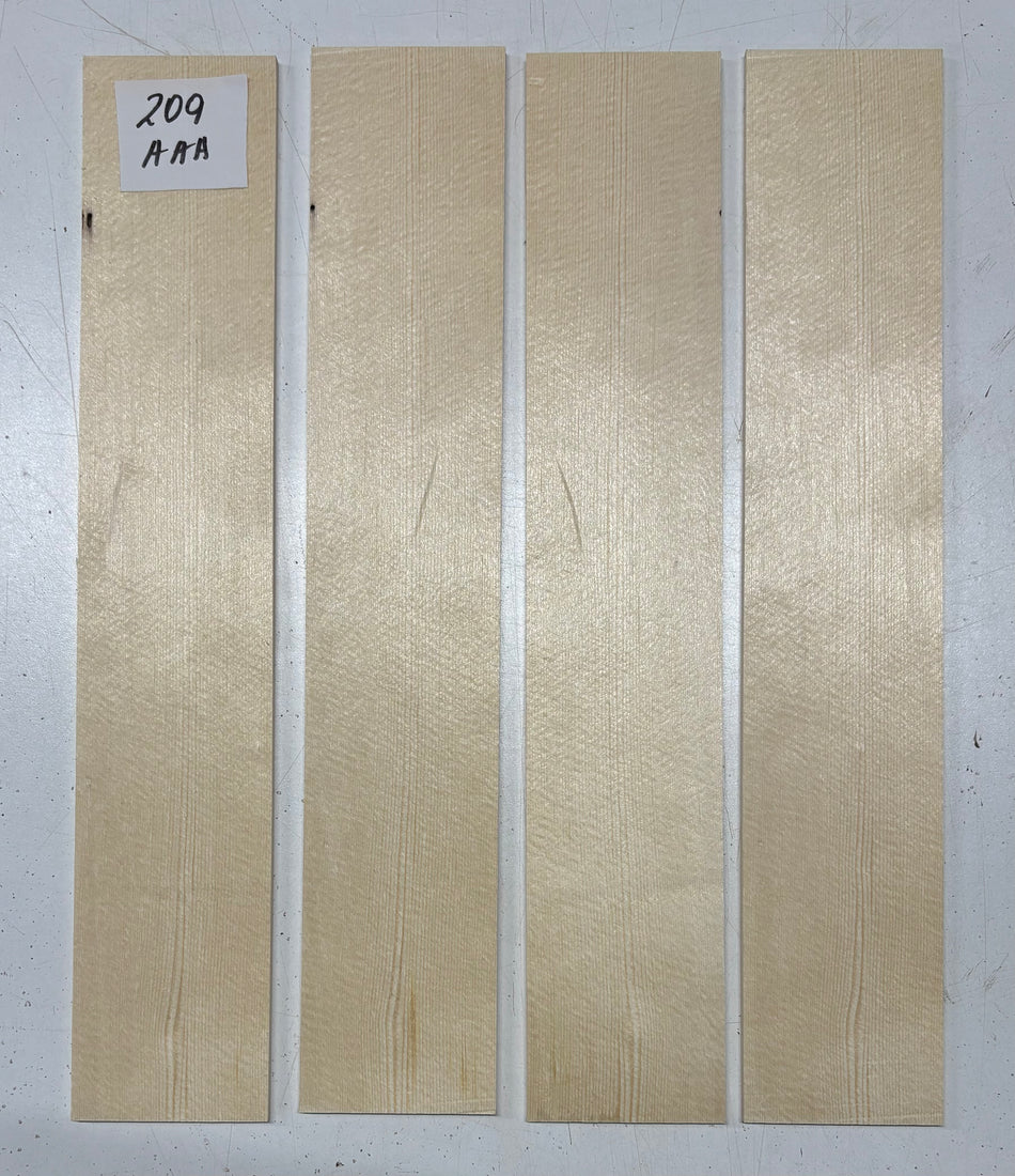 4 Piece German Spruce Baritone Ukulele Guitar Top- AAA Grade #209