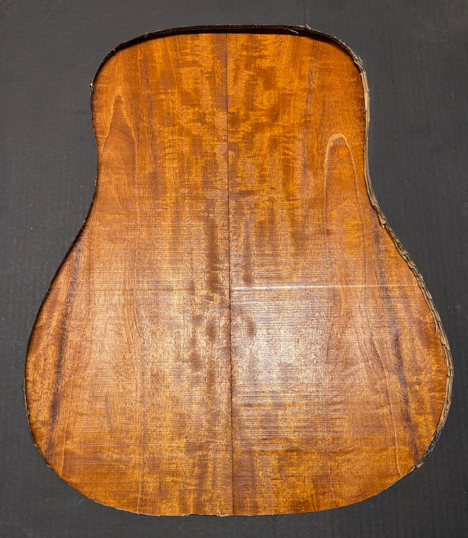 Flame Genuine Mahogany Dreadnought Guitar Back Set #4078
