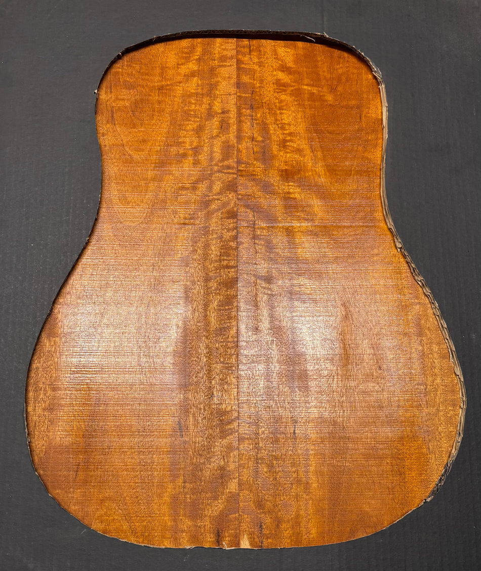 Flame Genuine Mahogany Dreadnought Guitar Back Set #4079