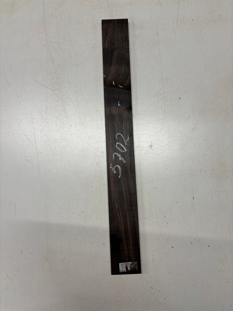 1 Piece, Brazilian Rosewood Fingerboard Blank 21"x2-3/8"x3/8"#5702