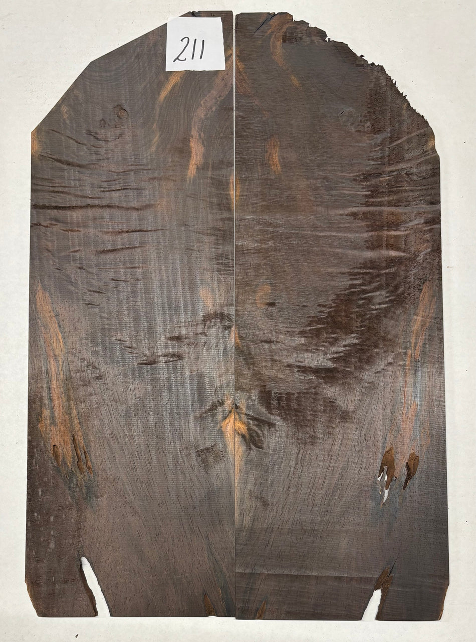 Rare Wild Grain Brazilian Rosewood Guitar Drop Top - 21" x 7-1/8" x 1/4" #211