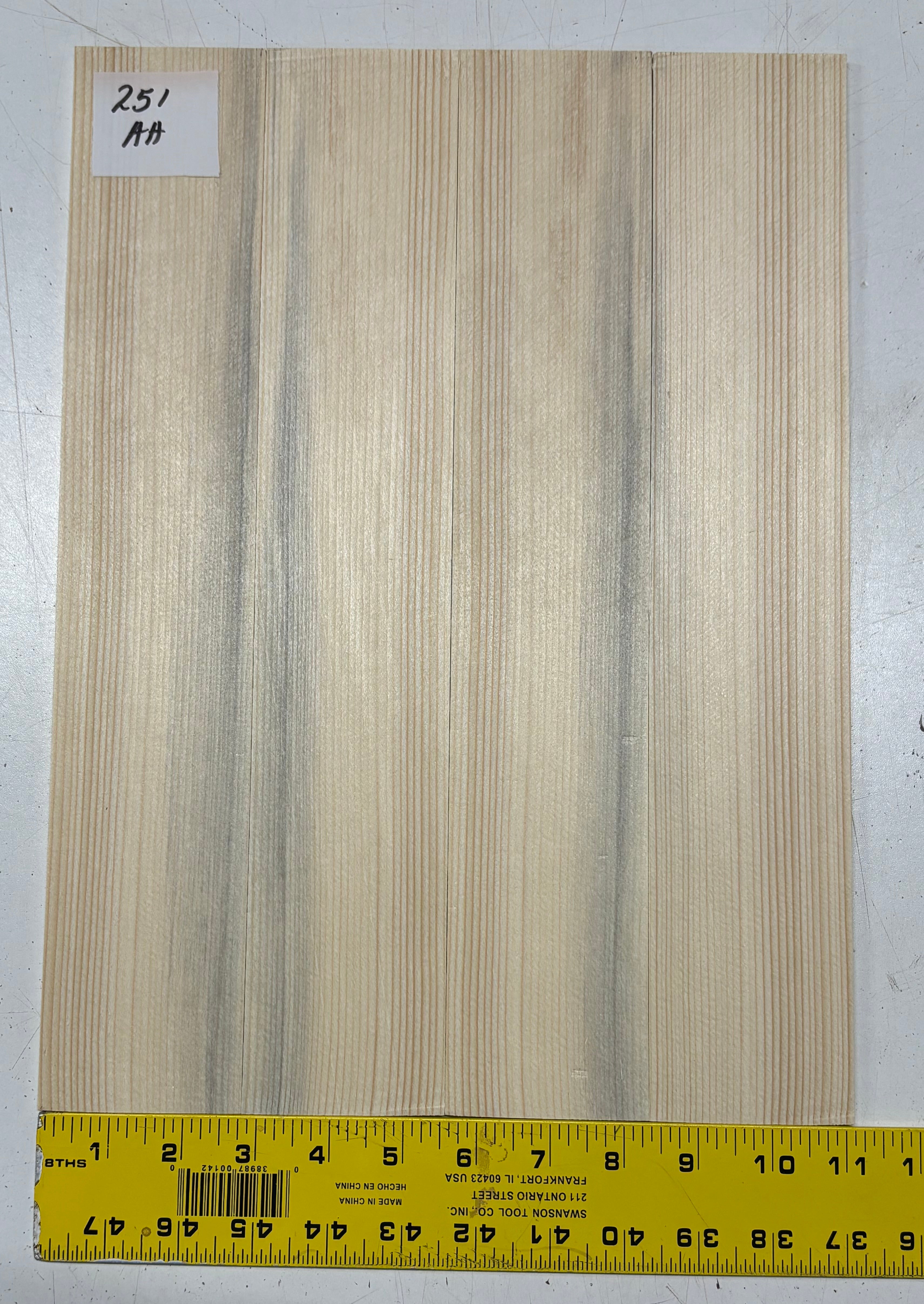 4 Piece German Spruce Baritone Ukulele Guitar Top- AA Grade #251 - Exotic Wood Zone