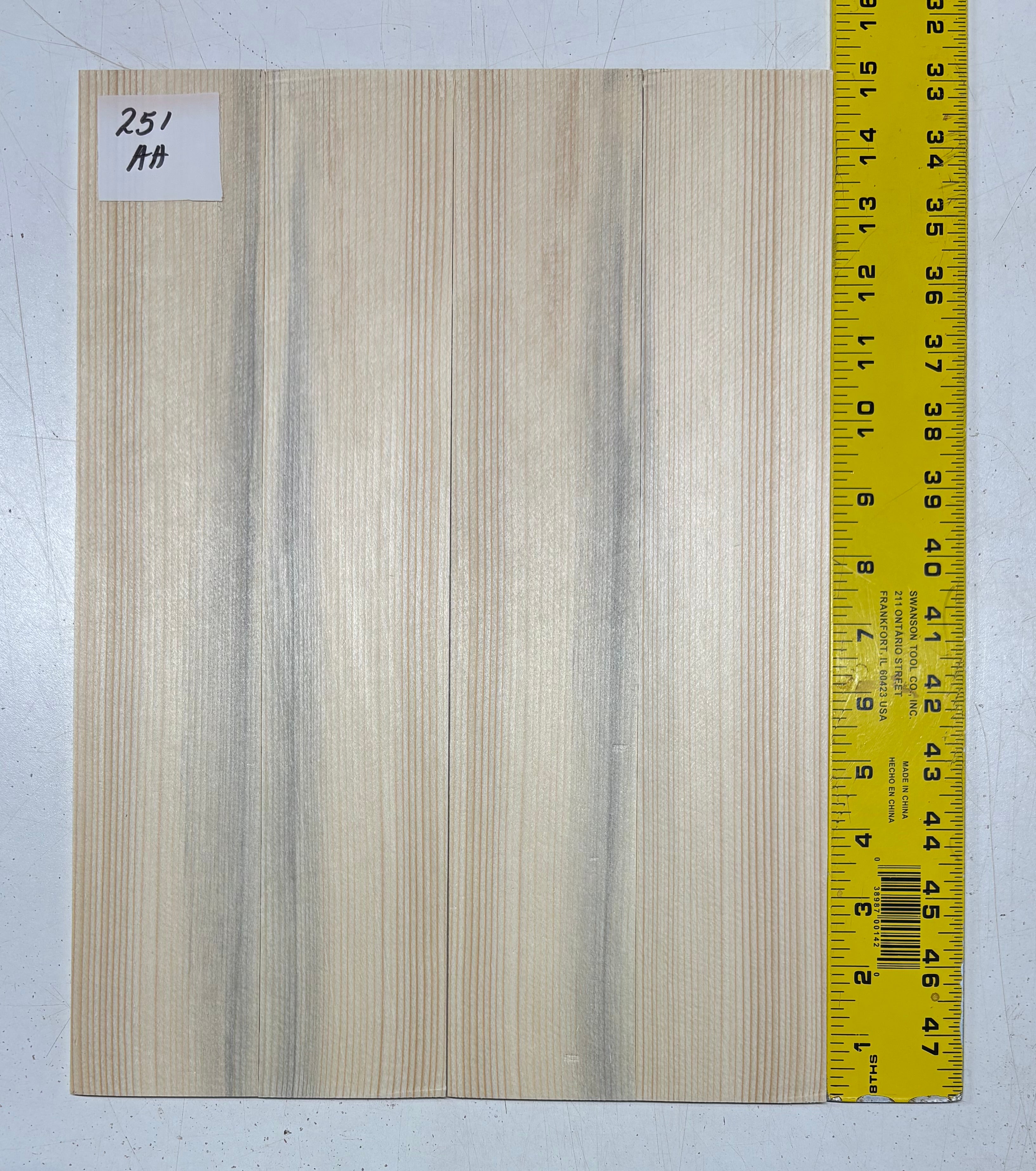 4 Piece German Spruce Baritone Ukulele Guitar Top- AA Grade #251 - Exotic Wood Zone