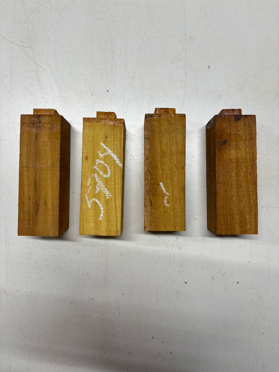 4 Pack, Osage Orange Turning Wood Blank 6"x2"x2"#5704