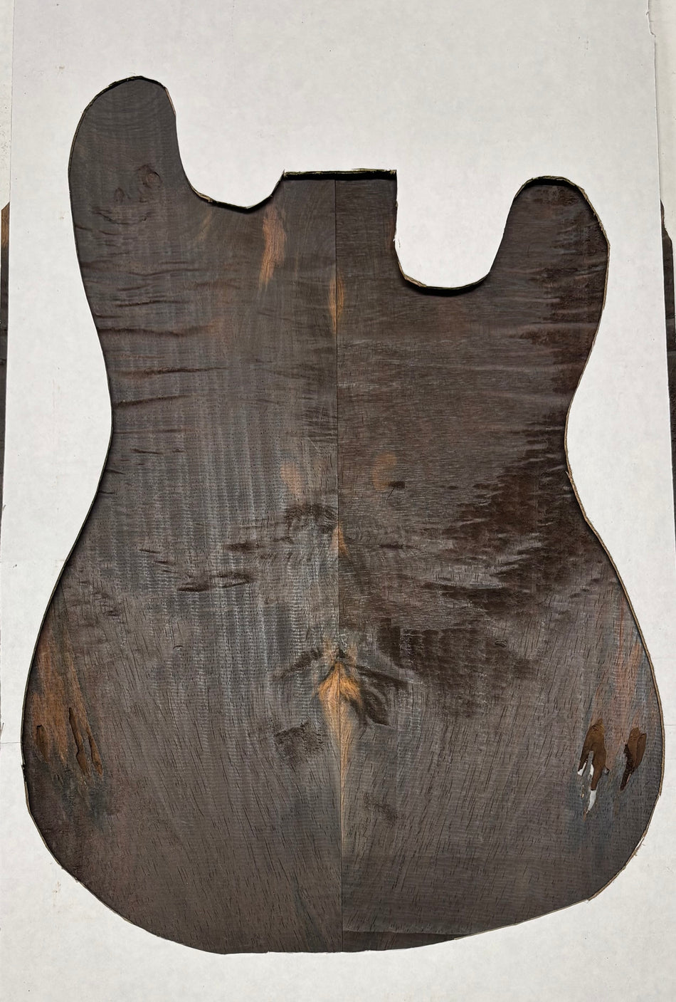 Rare Wild Grain Brazilian Rosewood Guitar Drop Top - 21" x 7-1/8" x 1/4" #211