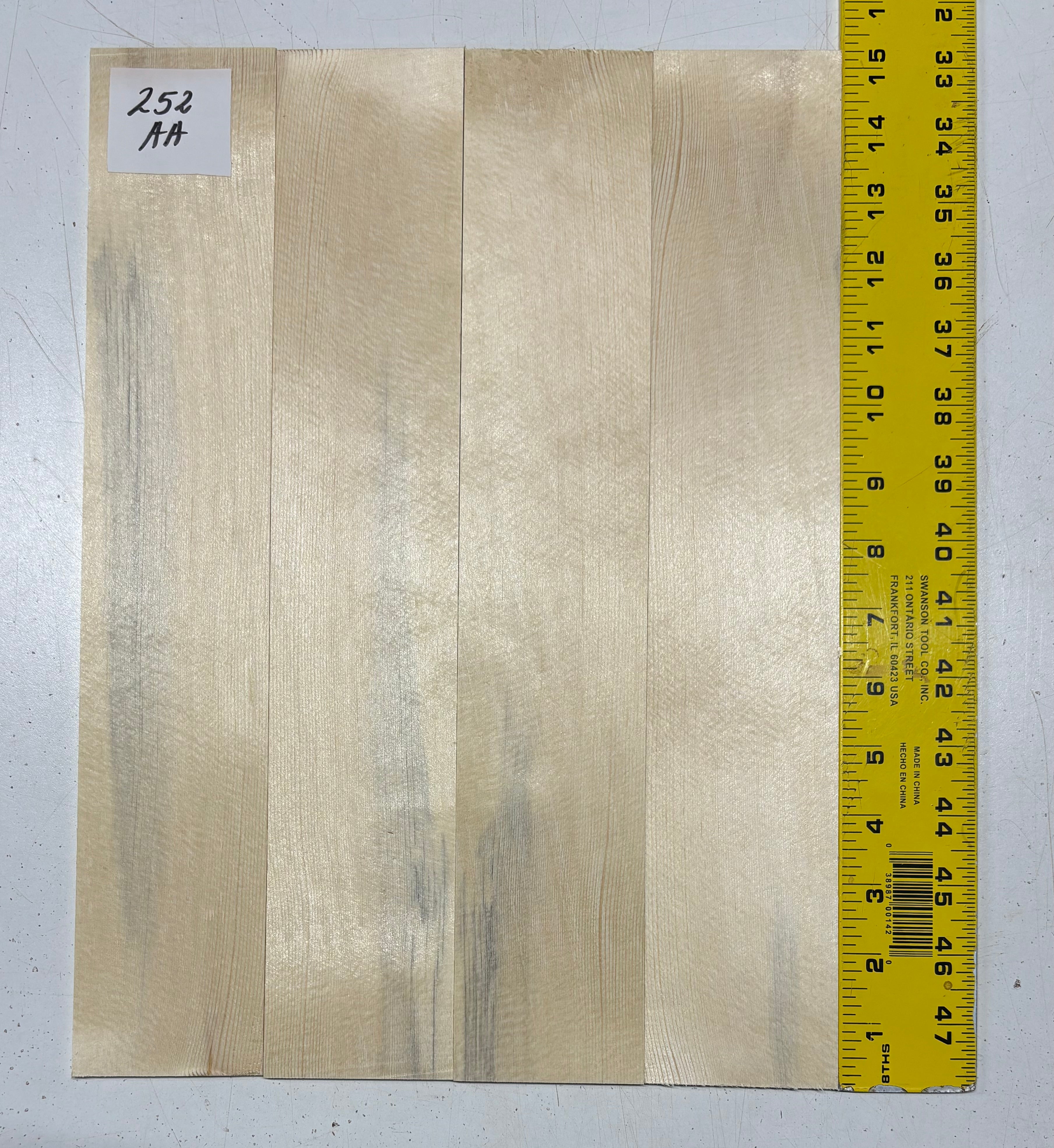 4 Piece German Spruce Baritone Ukulele Guitar Top- AA Grade #252 - Exotic Wood Zone