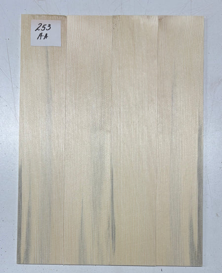4 Piece German Spruce Baritone Ukulele Guitar Top- AA Grade #253 - Exotic Wood Zone