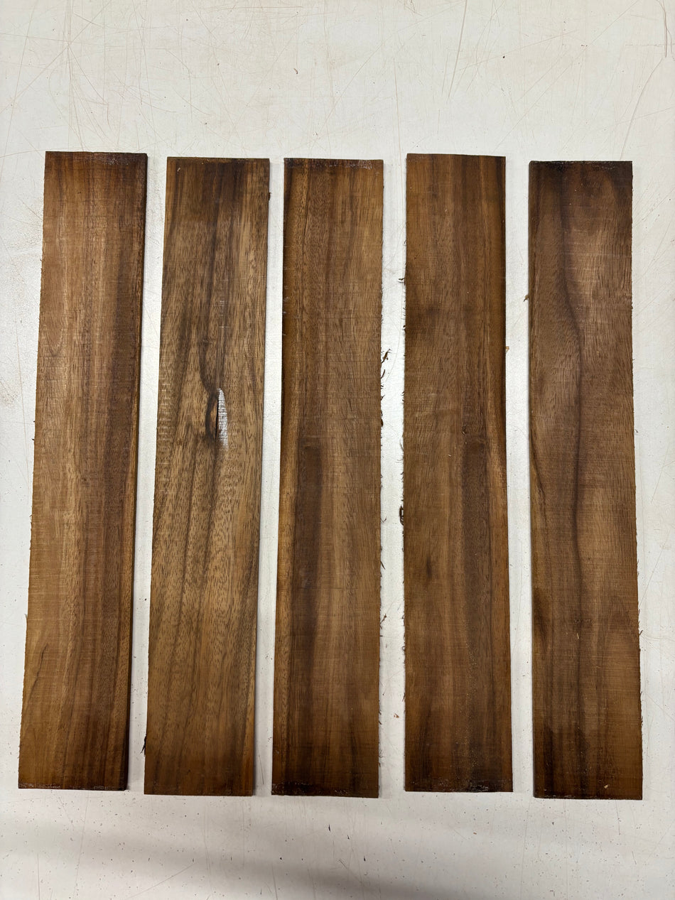 5 Pack, Indian Walnut Thin Stock Lumber 18"x3"x1/8"#5705