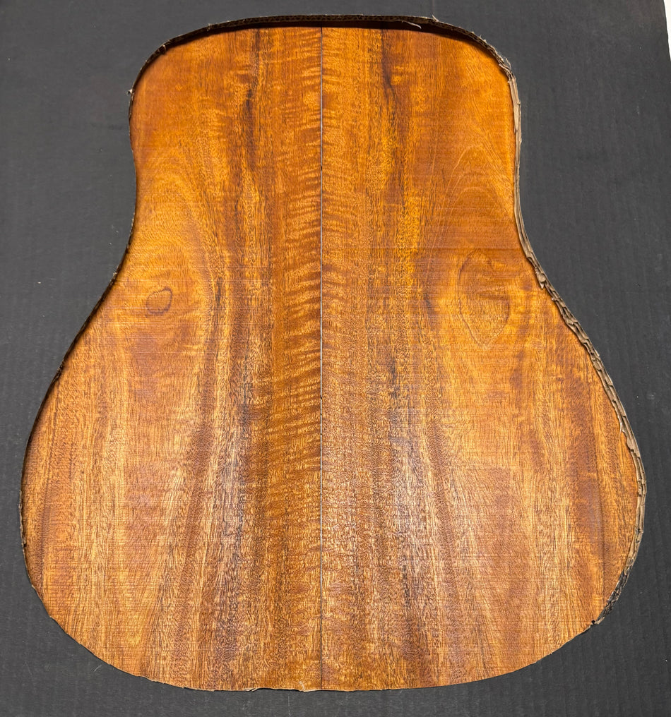 Flame Genuine Mahogany Dreadnought Guitar Back Set #4082