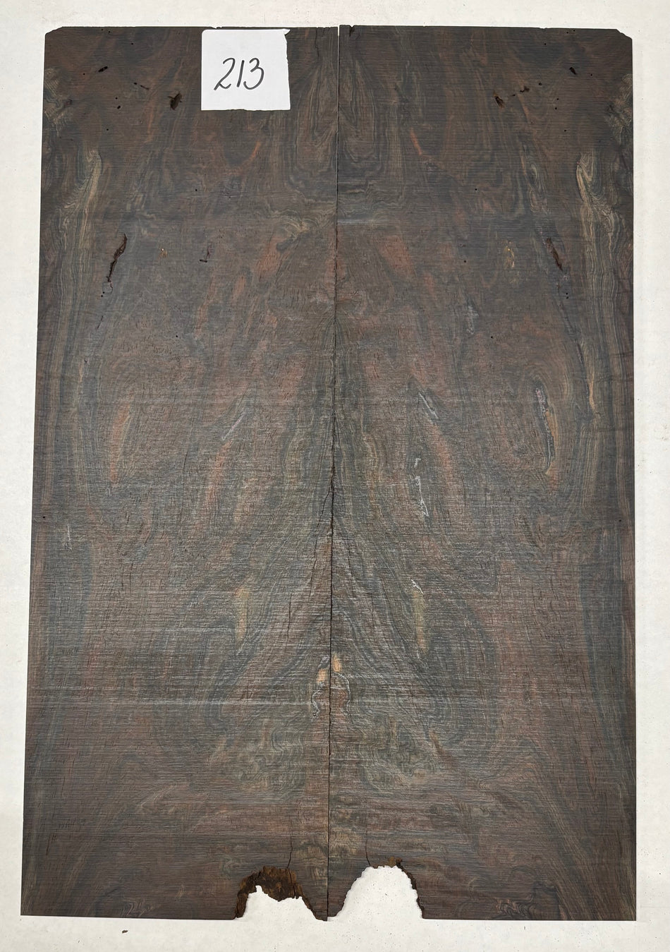 Rare Wild Grain Brazilian Rosewood Guitar Drop Top - 21" x 7-1/8" x 1/4" #213