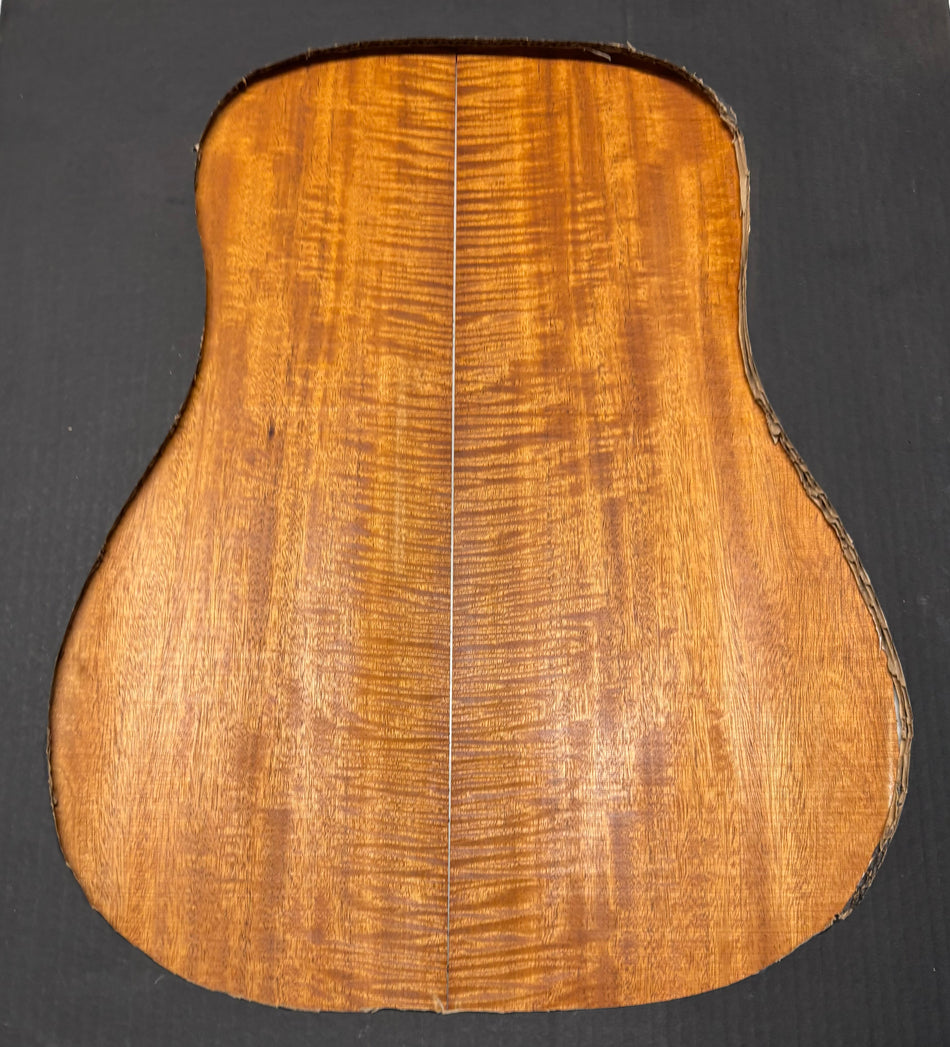 Flame Genuine Mahogany Dreadnought Guitar Back Set #4084