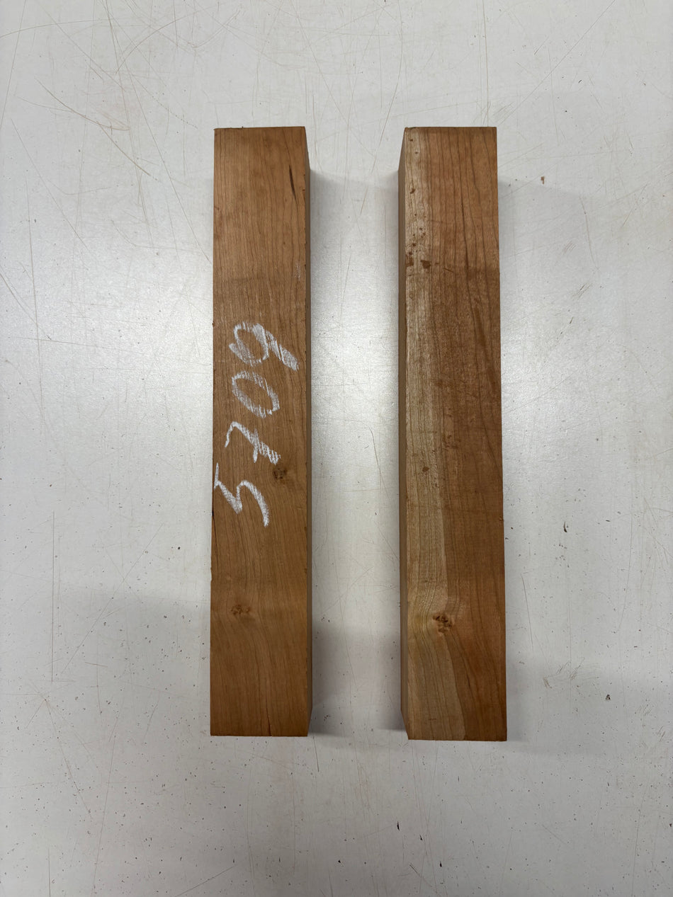 2 Pack, Cherry Turning Wood Blanks 13"x3"x3"#5709
