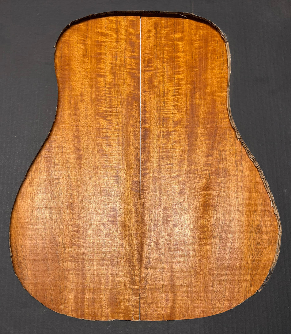 Flame Genuine Mahogany Dreadnought Guitar Back Set #4085