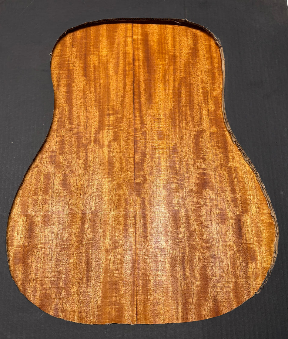 Flame Genuine Mahogany Dreadnought Guitar Back Set #4087