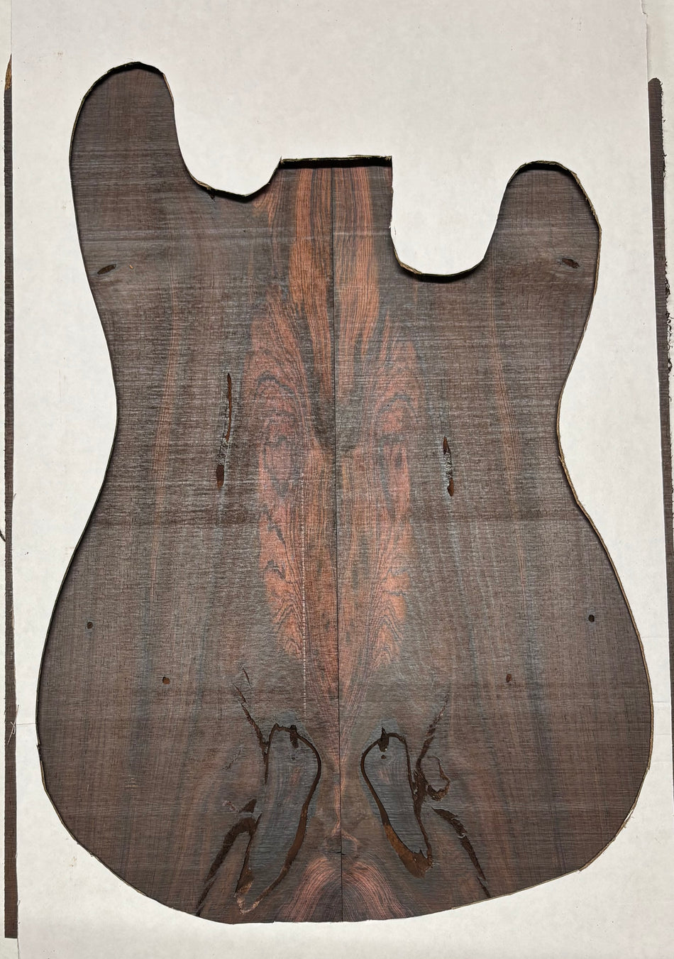 Rare Wild Grain Brazilian Rosewood Guitar Drop Top - 21" x 7-1/8" x 1/4" #215