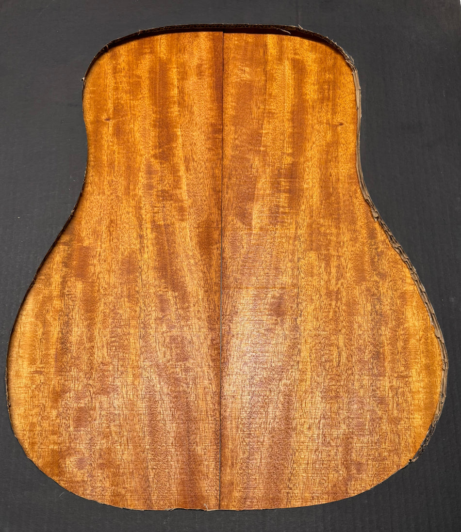 Flame Genuine Mahogany Dreadnought Guitar Back Set #4089