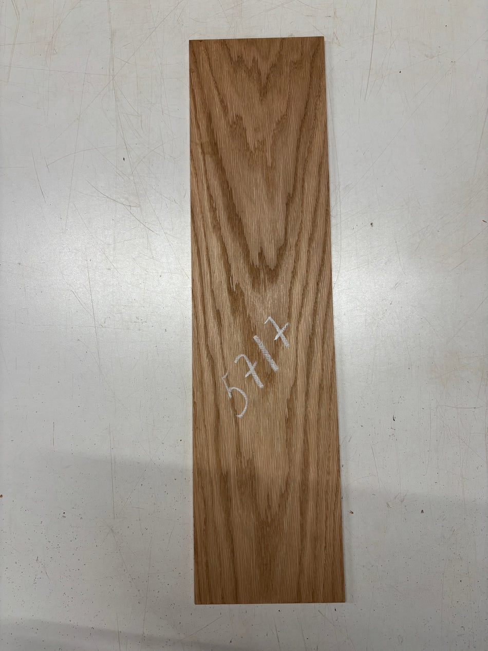 1 Piece, Red Oak Thin Stock Lumber  24"x6"x1/4"#5717