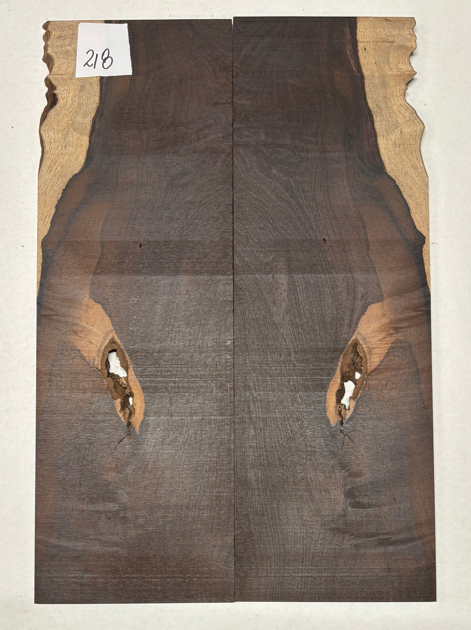 Rare Wild Grain Brazilian Rosewood Guitar Drop Top - 21" x 7-1/8" x 1/4" #218