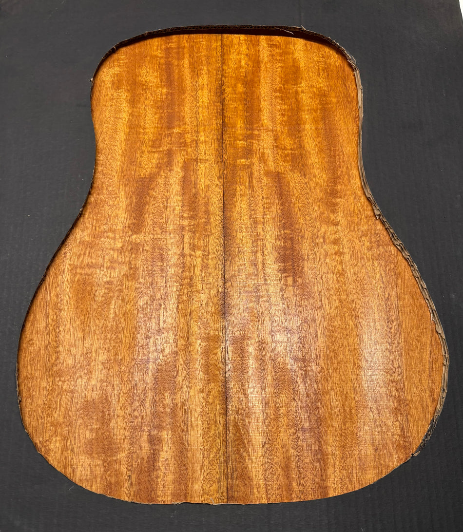 Flame Genuine Mahogany Dreadnought Guitar Back Set #4092