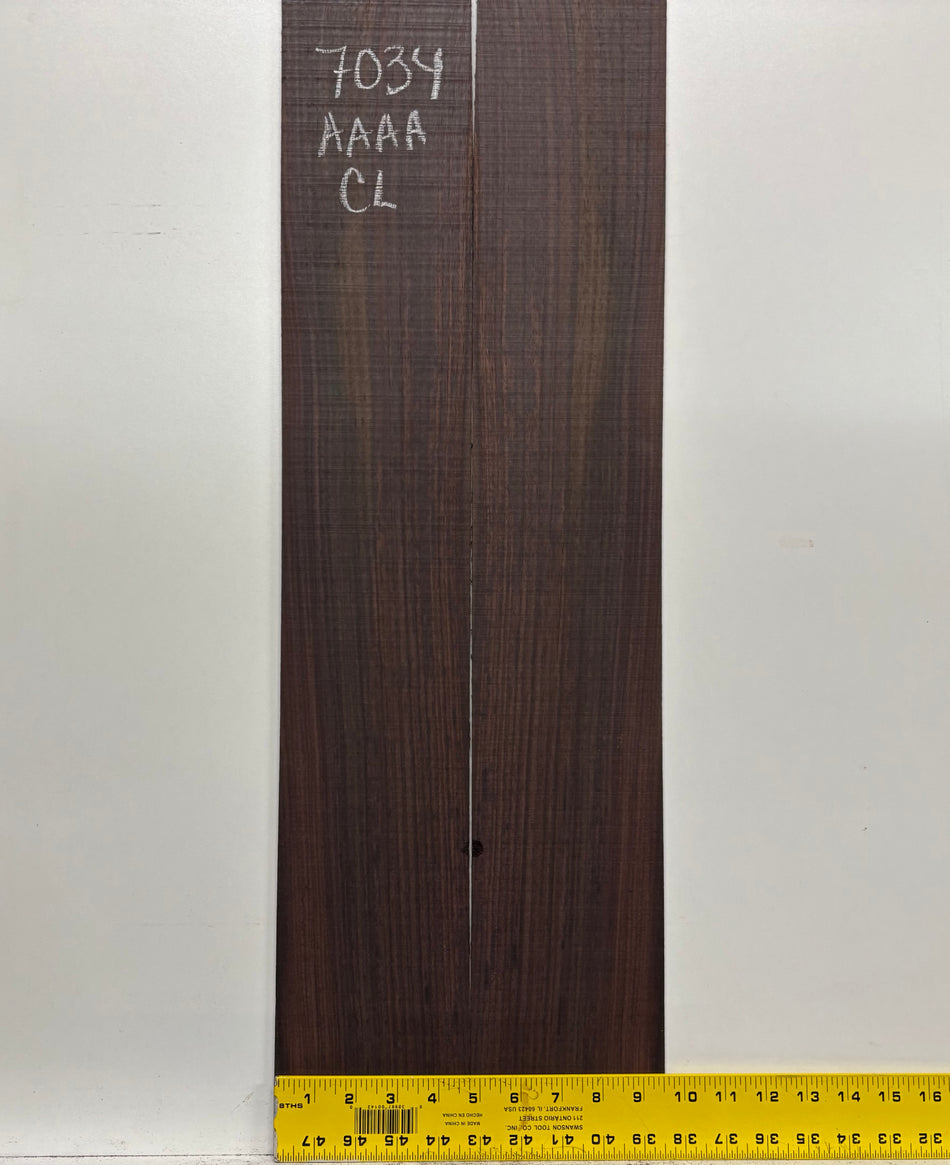 Juego de fondo y aros de guitarra de grado AAAA Dreadnought de palisandro de la India Oriental #61 