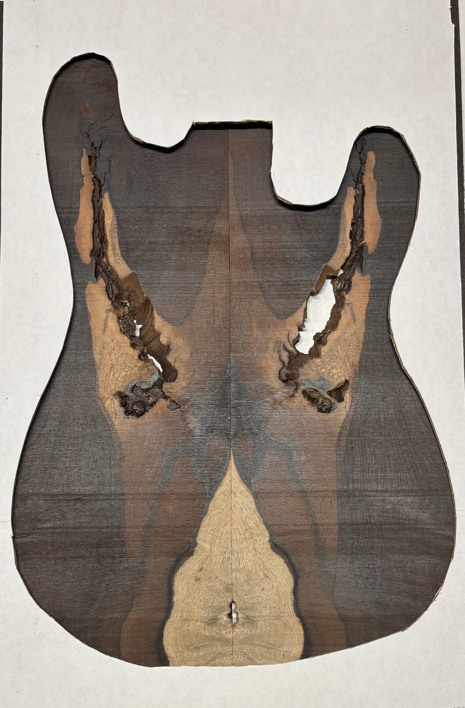 Rare Wild Grain Brazilian Rosewood Guitar Drop Top - 21" x 7-1/8" x 1/4" #219