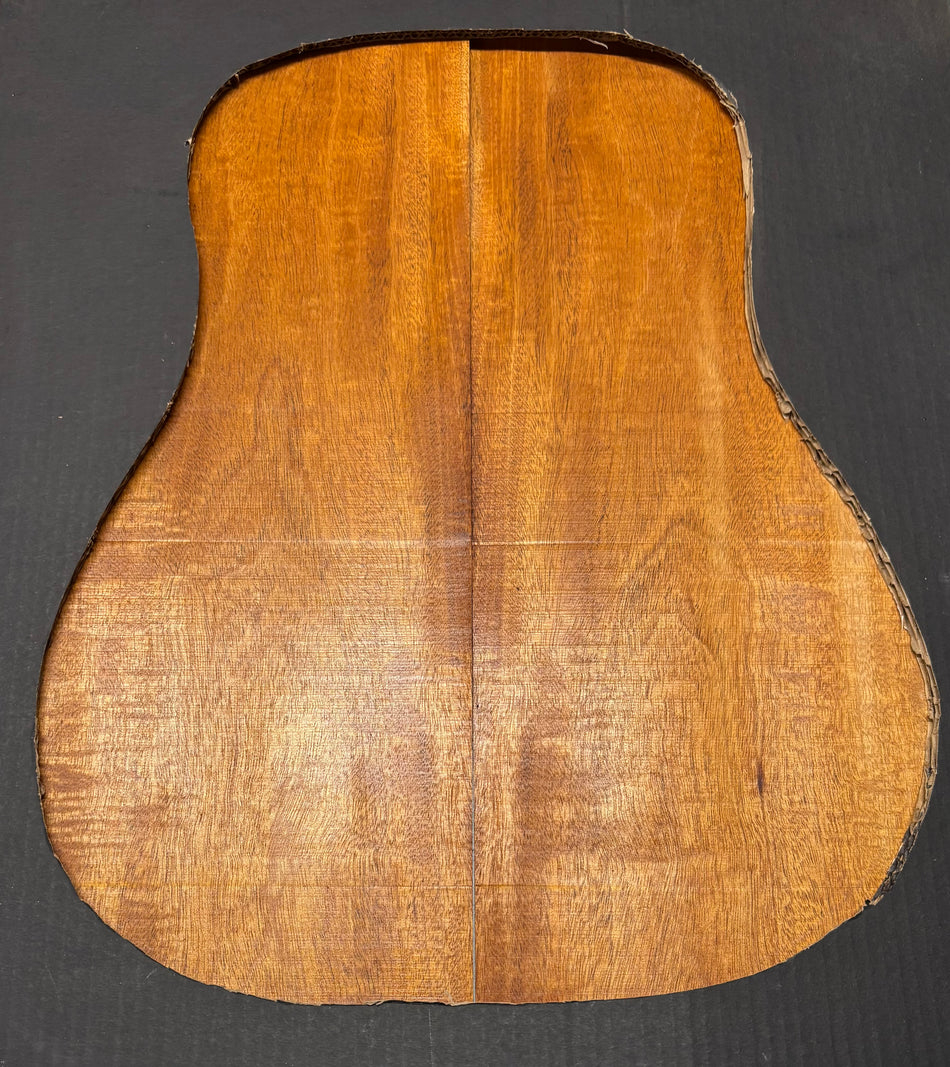 Flame Genuine Mahogany Dreadnought Guitar Back Set #4096
