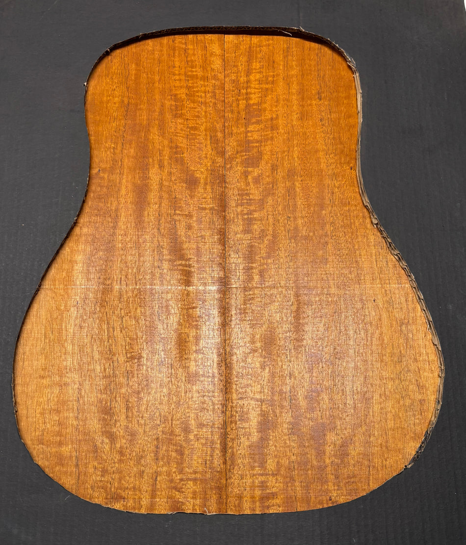 Flame Genuine Mahogany Dreadnought Guitar Back Set #4097
