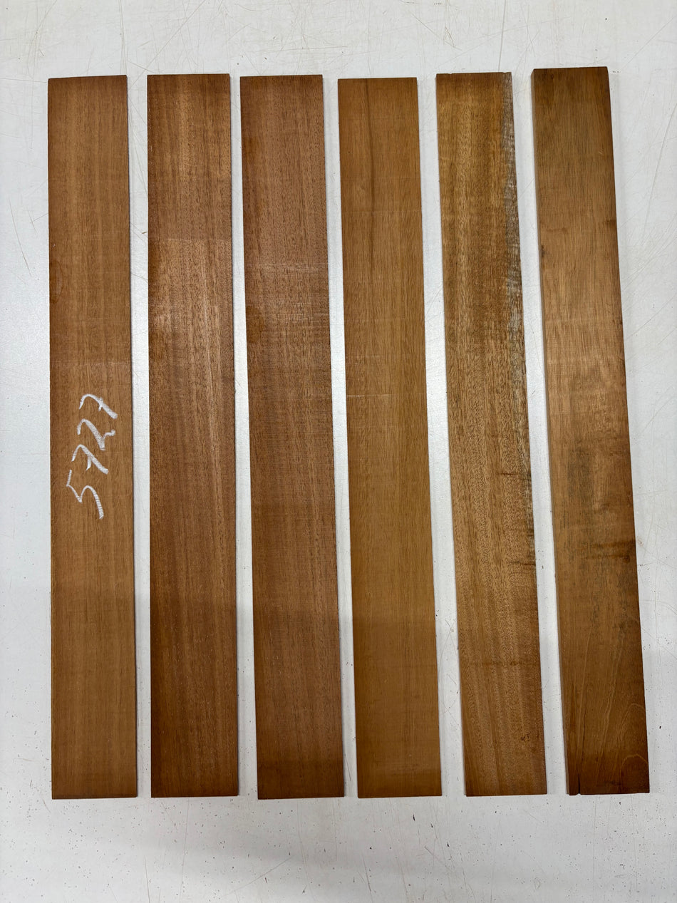 6 Pack, Mahogany Thin Stock Lumber 22"x2-1/2"x1/8"  , 22"x2-3/8"x3/16"#5727