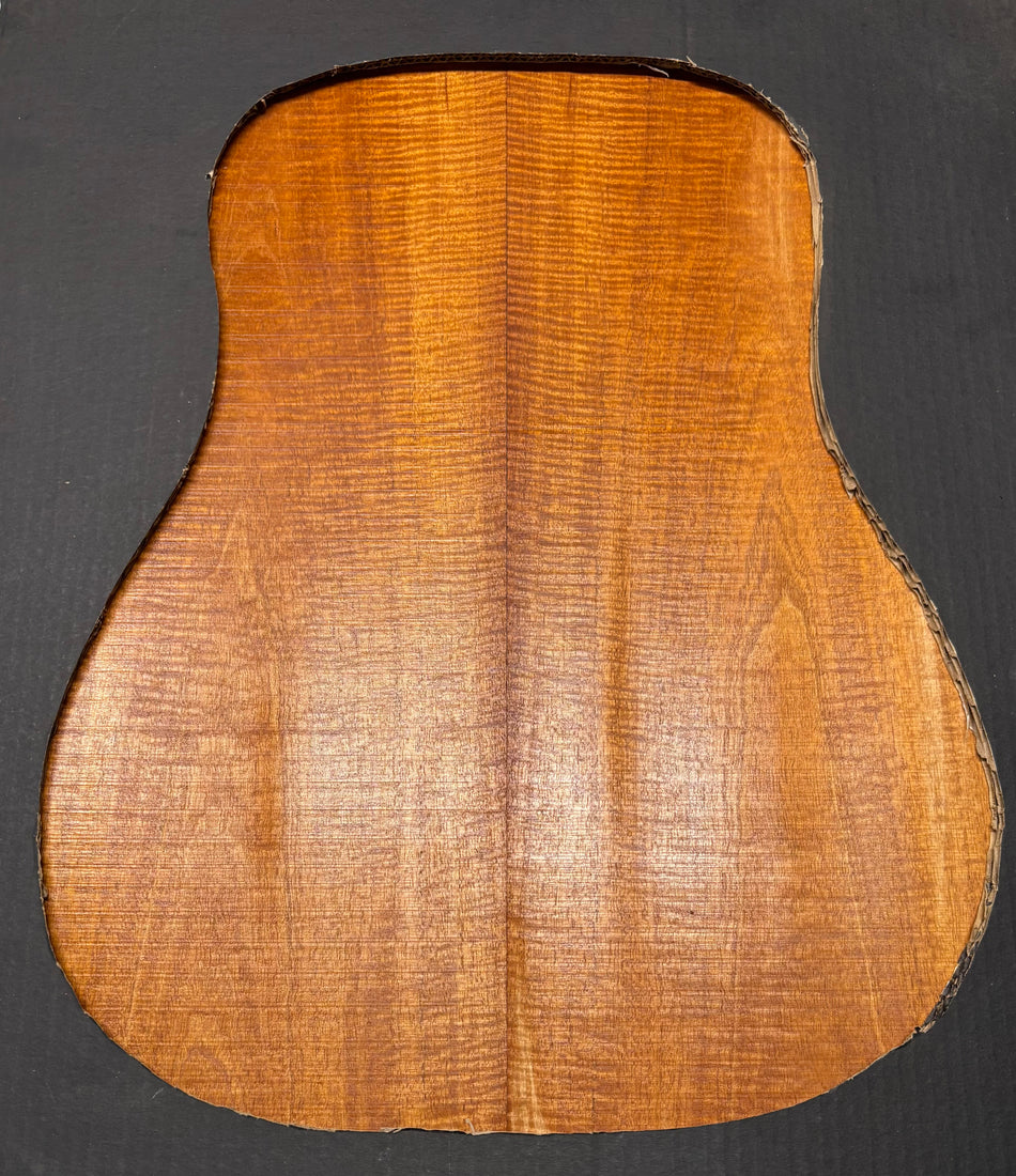 Flame Genuine Mahogany Dreadnought Guitar Back Set #4098