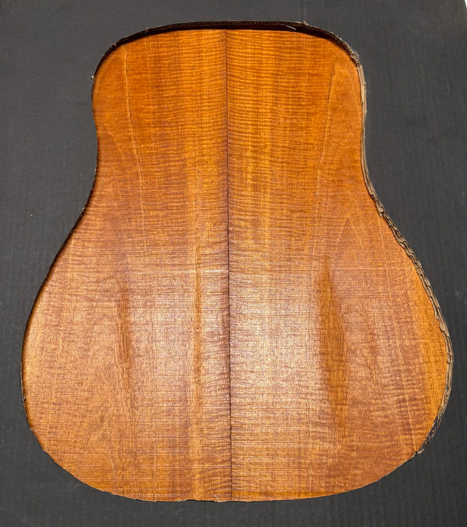 Flame Genuine Mahogany Dreadnought Guitar Back Set #4099