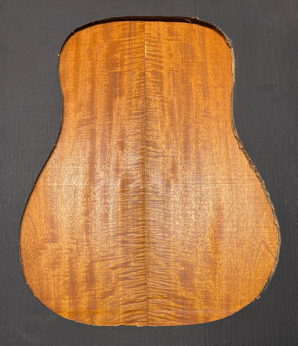 Flame Genuine Mahogany Dreadnought Guitar Back Set #4100