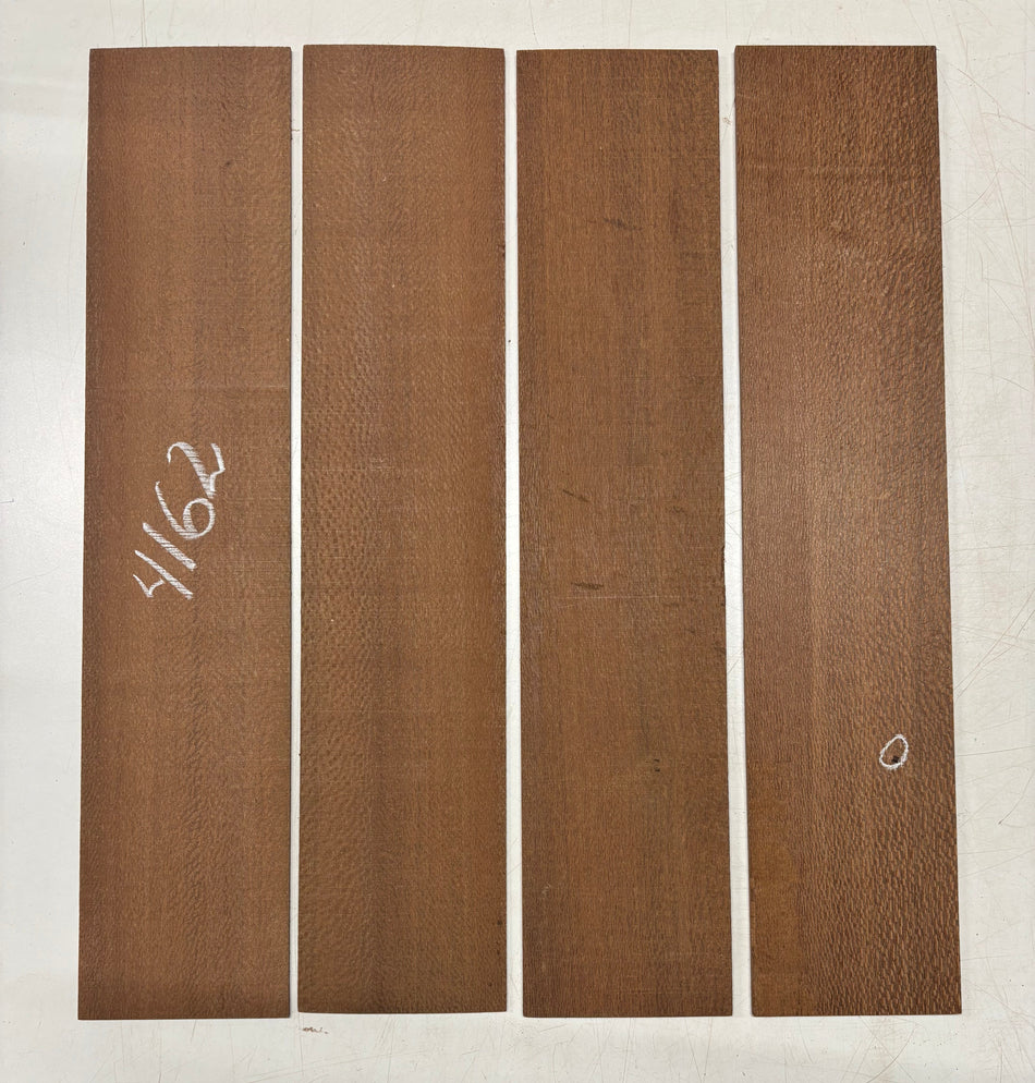 4 Pack, Leopardwood Thin Stock Lumber  – 24" x 5" x 1/8"  – 24"x 5" x 1/4"#4162 Exotic Wood Zone 