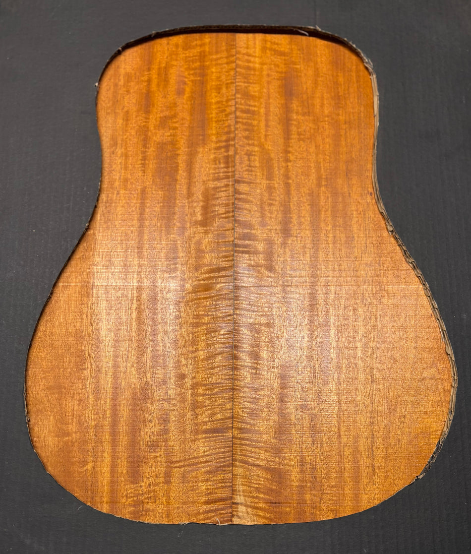 Flame Genuine Mahogany Dreadnought Guitar Back Set #4102