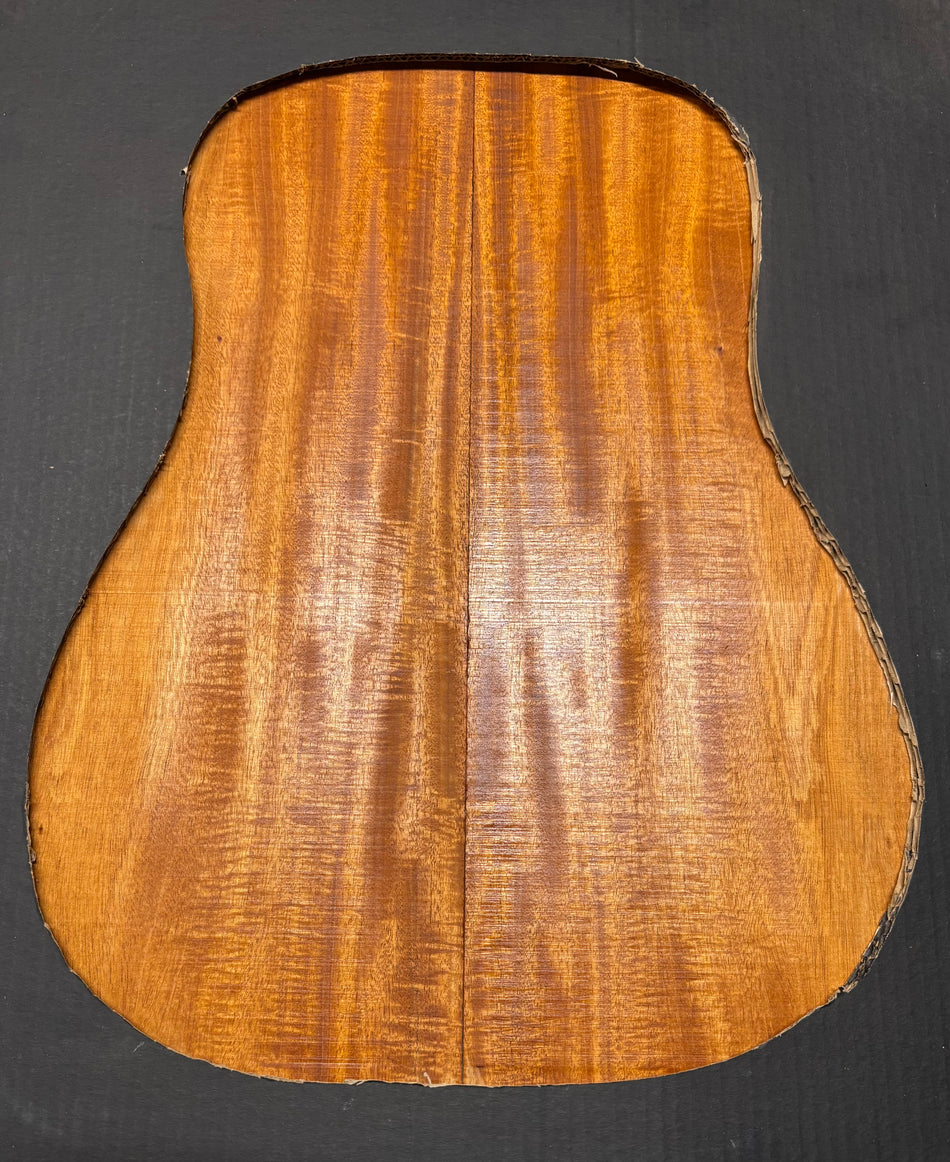 Flame Genuine Mahogany Dreadnought Guitar Back Set #4103