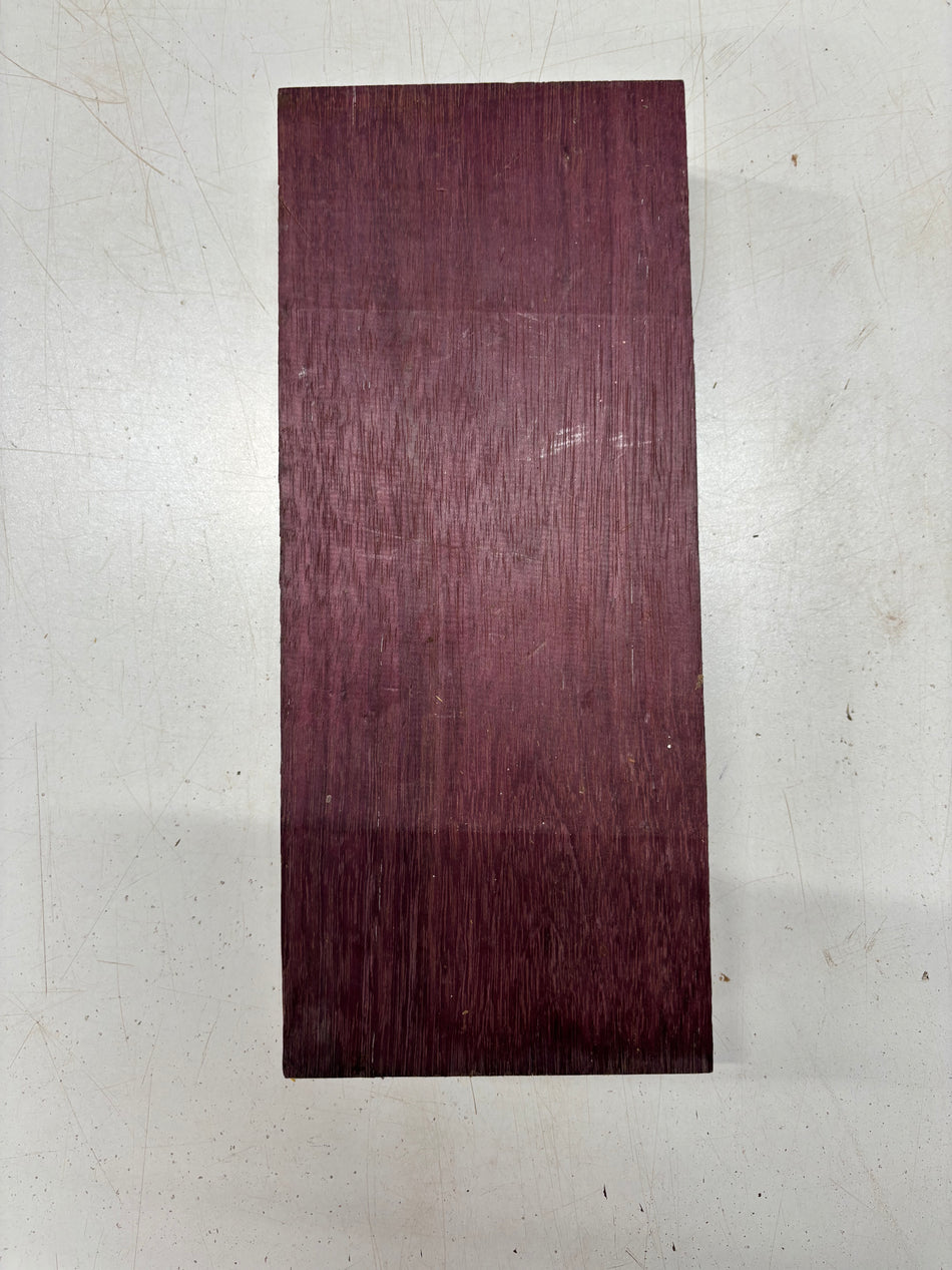 1 Piece, Flame Purpleheart Lumber Board Blank 13"x5-1/2"x2"#5736