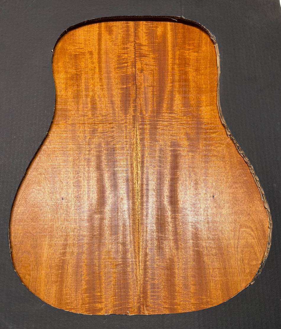 Flame Genuine Mahogany Dreadnought Guitar Back Set #4105