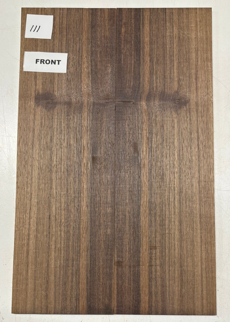 Plateaux de guitare dos à dos en Noyer noir 21" x 7-1/4" x 1/4" #328