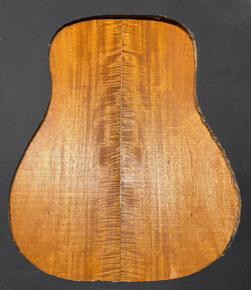 Flame Genuine Mahogany Dreadnought Guitar Back Set #4107