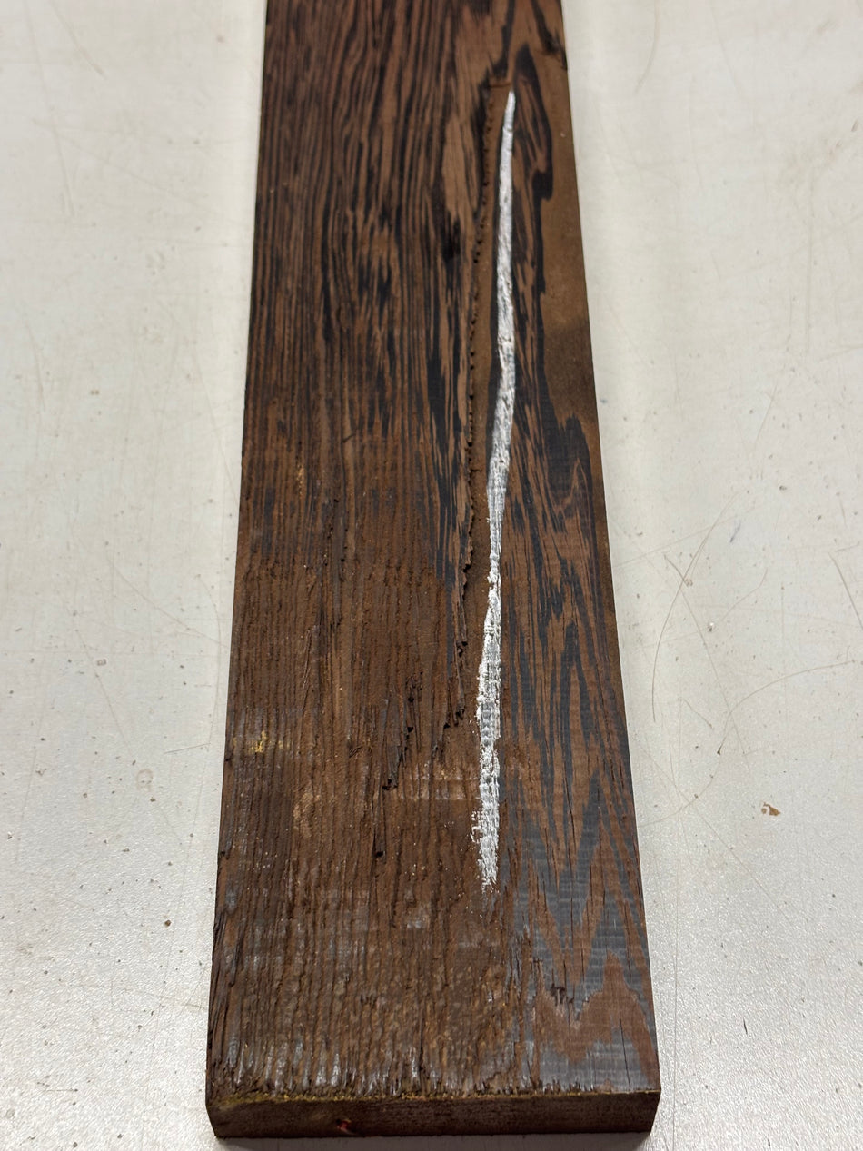 1 Piece, Wenge Thin Stock Lumber 23"x3-3/8"x7/8"#5740