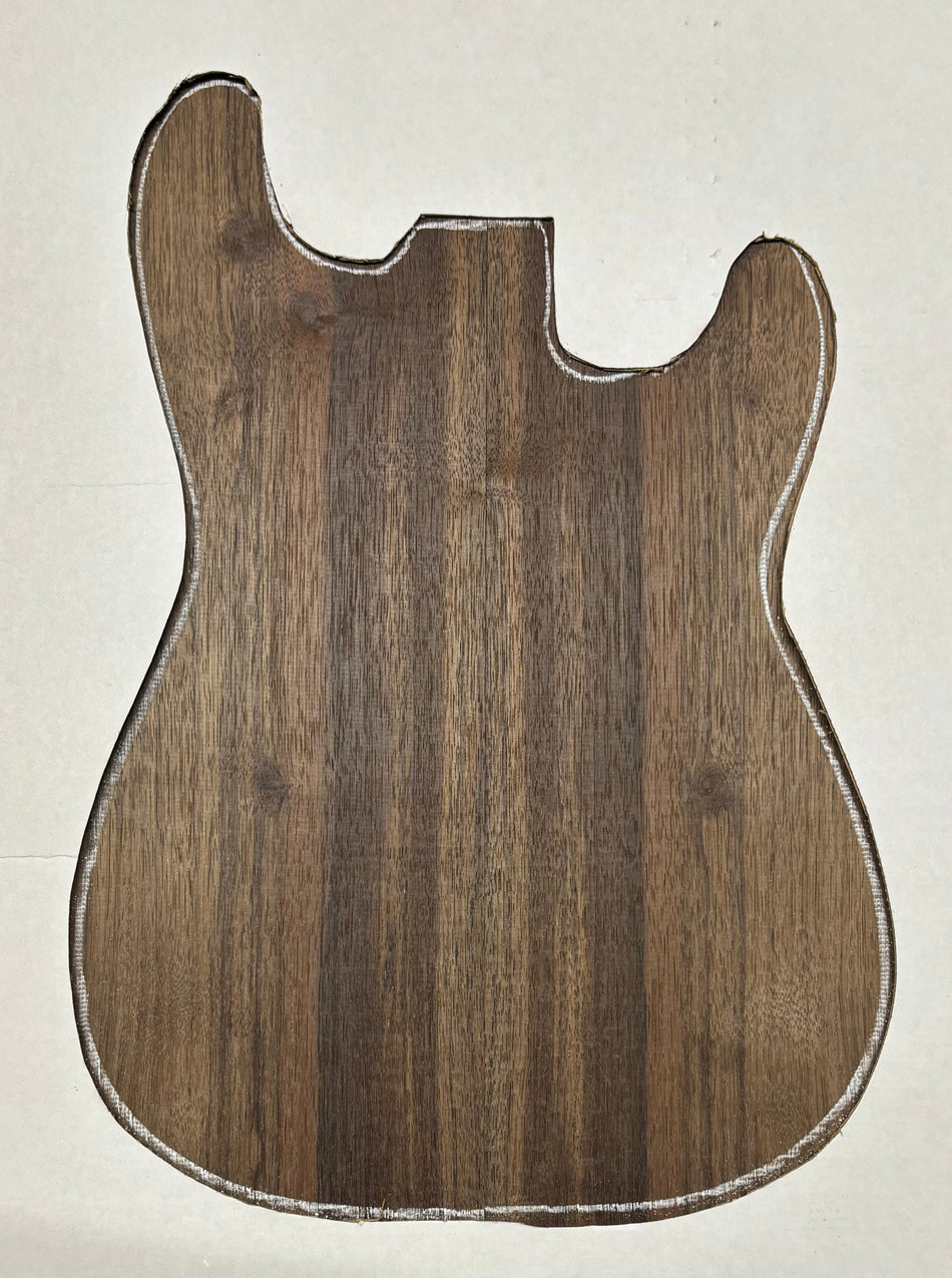 Plateaux d'harmonie appariés en noyer noir pour guitare 53,34 x 18,41 x 0,63 cm #318