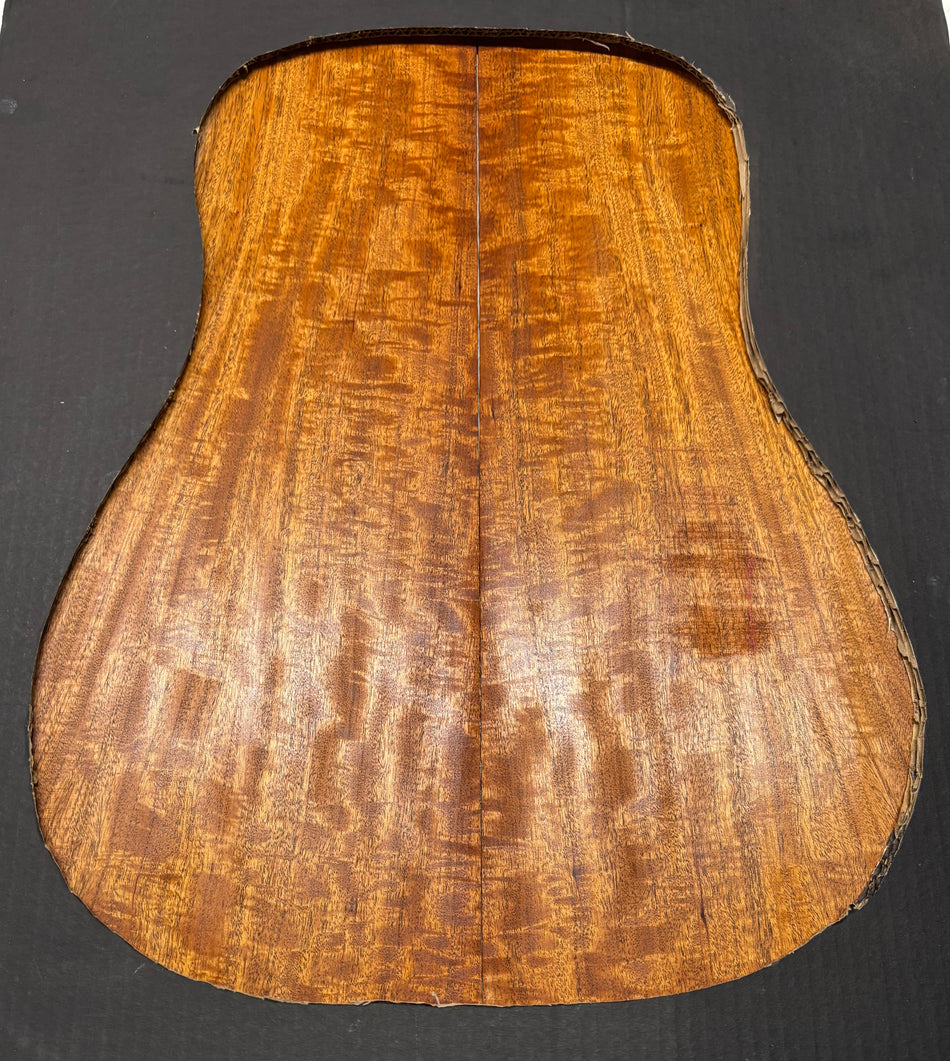 Flame Genuine Mahogany Dreadnought Guitar Back Set #4111