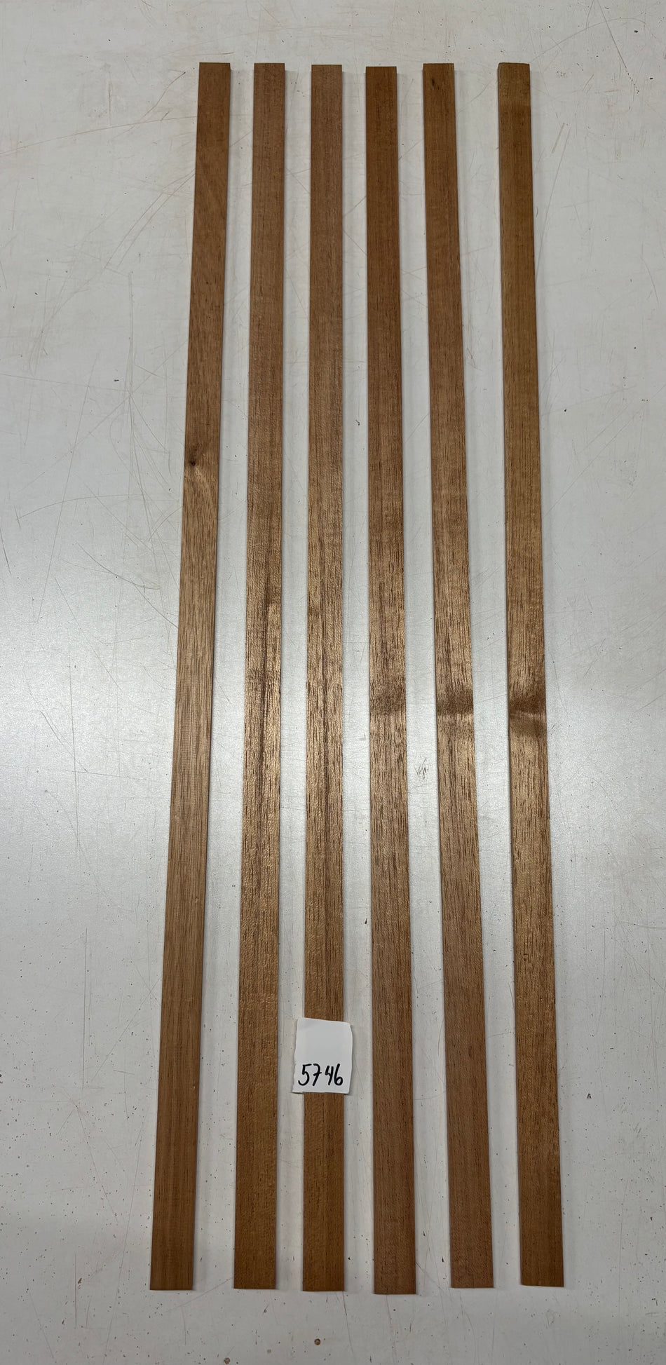 6 Pack, African Mahogany Binding Wood Blanks 36"x1"x1/4"#5746