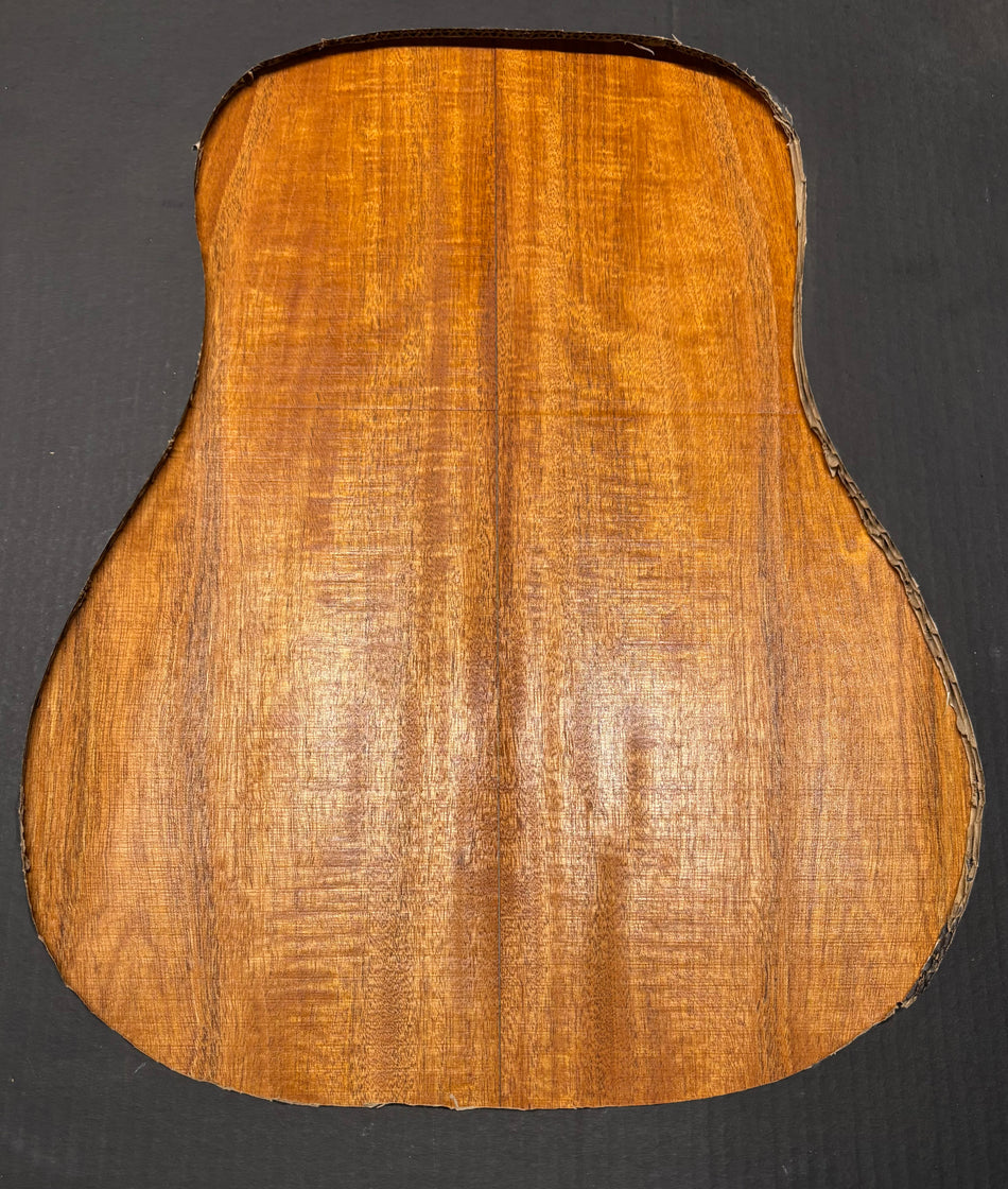 Flame Genuine Mahogany Dreadnought Guitar Back Set #4112