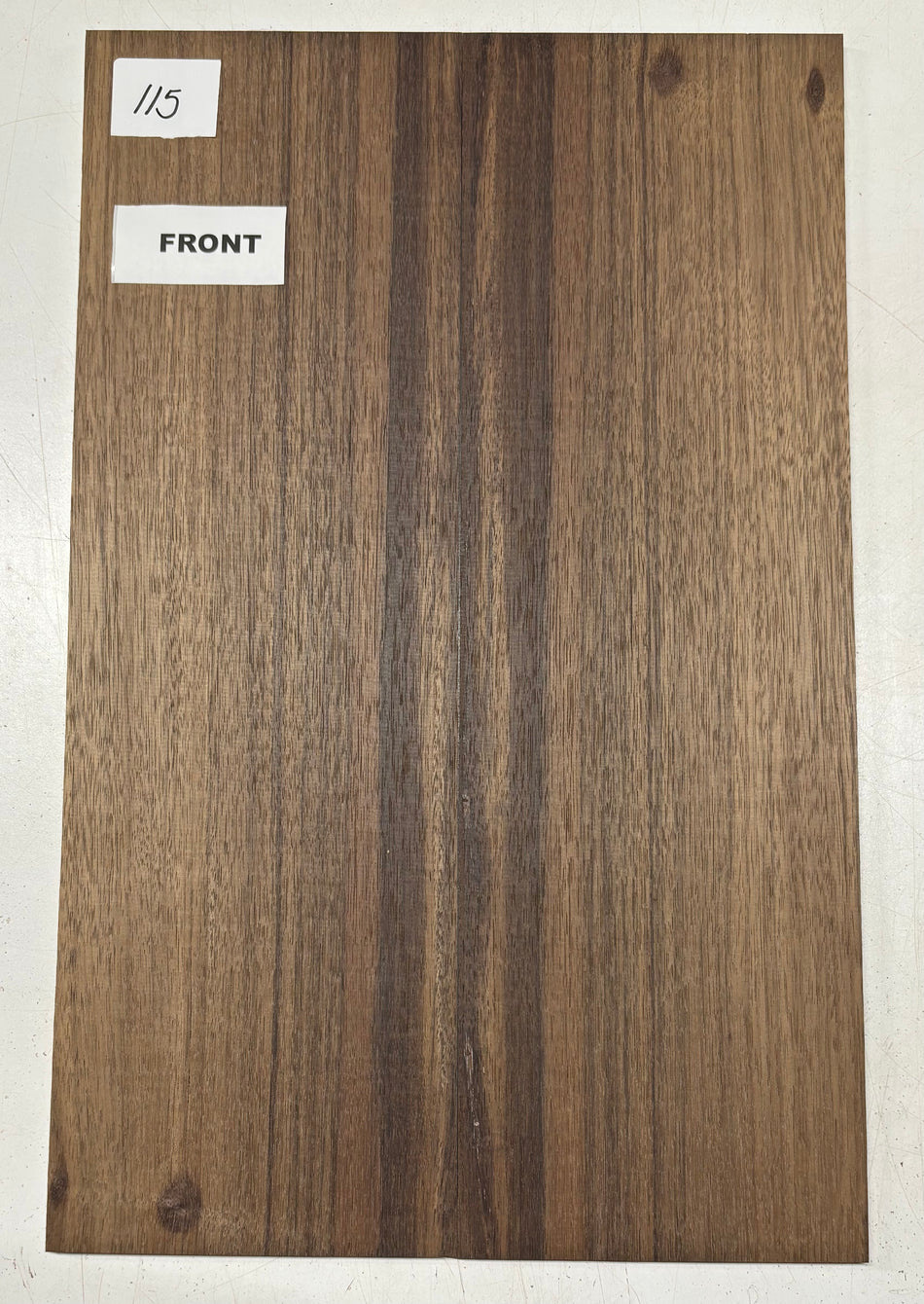 Dessus de guitare en noyer noir apparié 21" x 7-1/4" x 1/4" #316