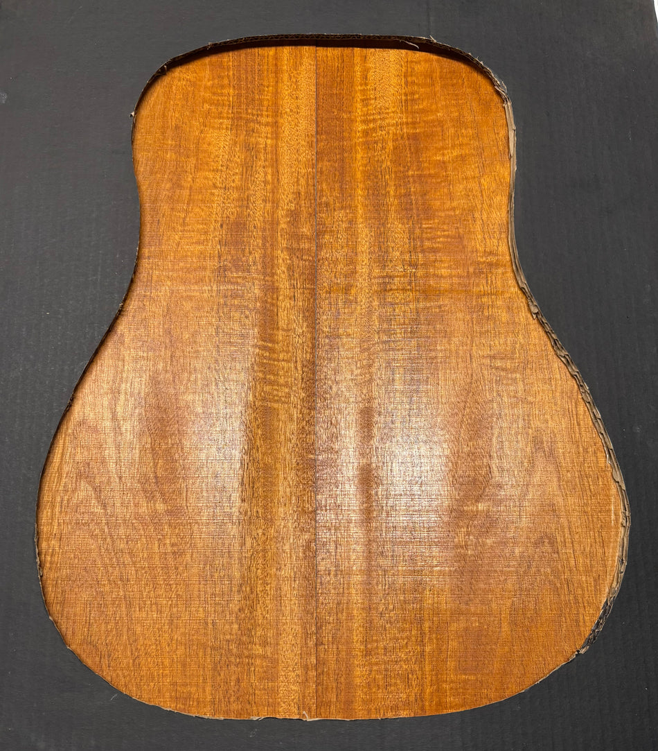 Flame Genuine Mahogany Dreadnought Guitar Back Set #4113