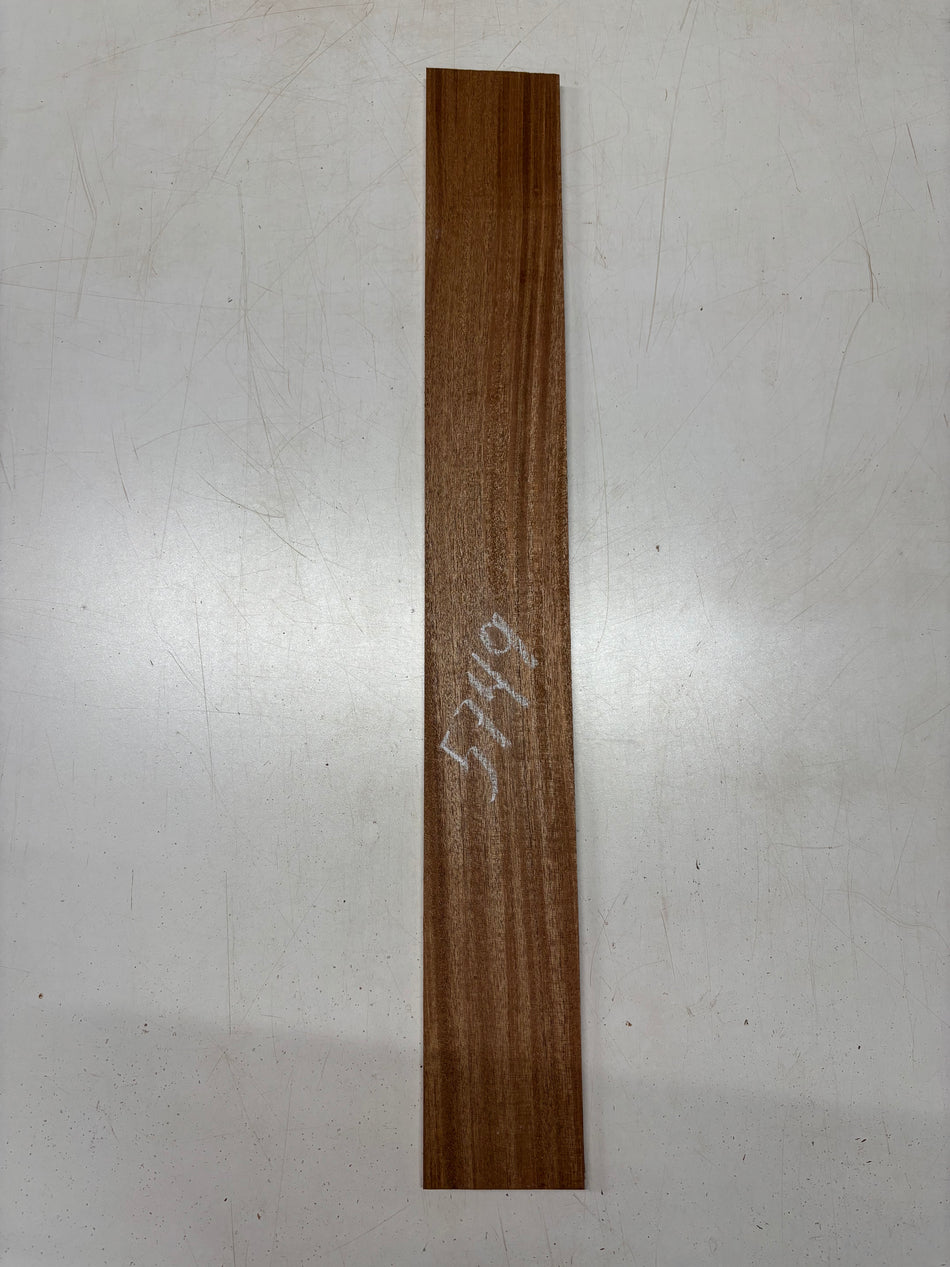 1 Piece, African Mahogany Thin Stock Lumber 30"x3-7/8"x3/8"#5749