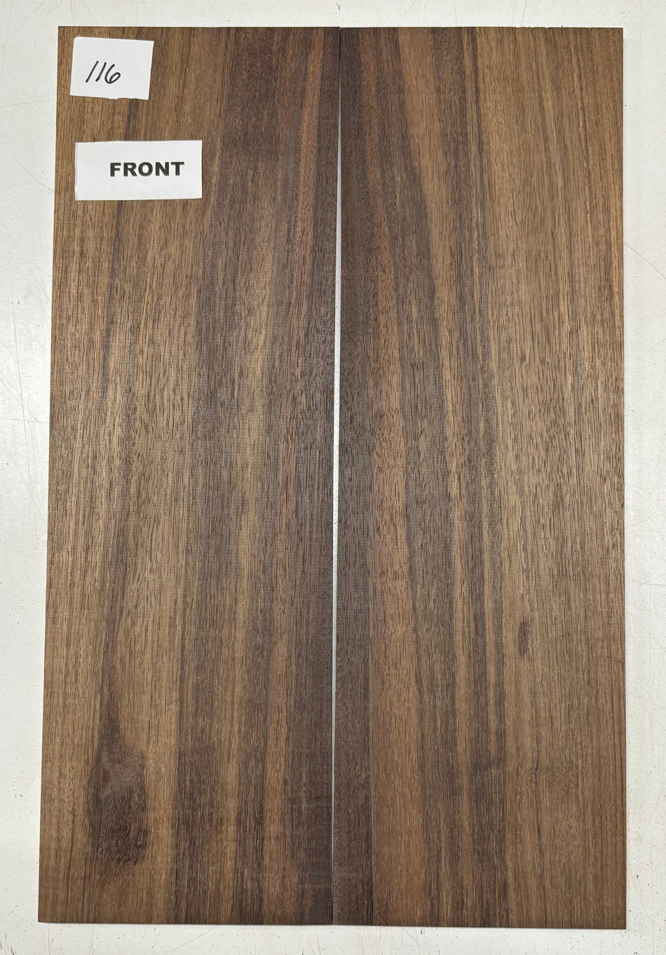 Dessus de guitare en noyer noir appariés 21" x 7-1/4" x 1/4" #313