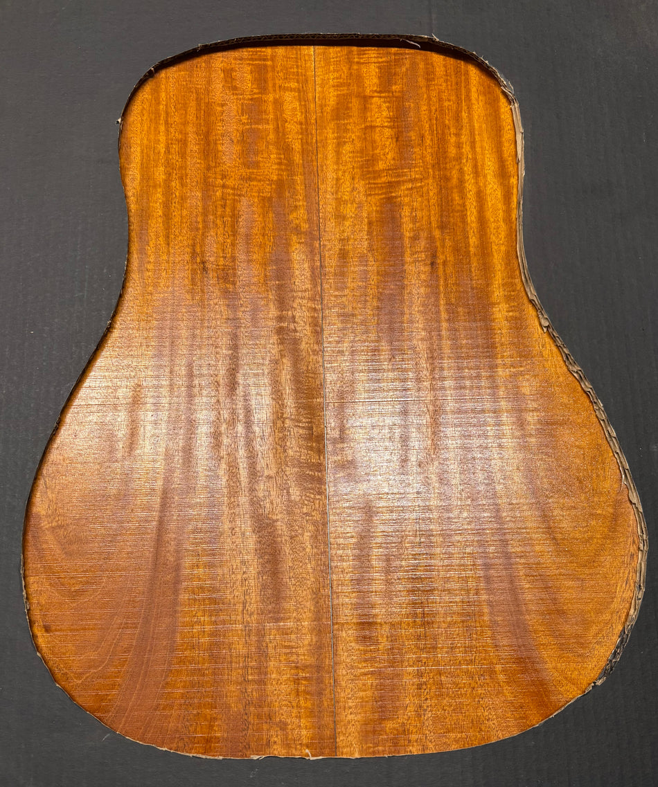 Flame Genuine Mahogany Dreadnought Guitar Back Set #4114