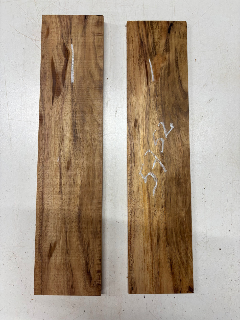 2 Pack, Koa Thin Stock Lumber 17"x4"x1/4"   , 17"x4"x5/8"#5752